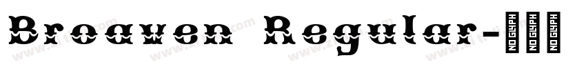 Broaven Regular字体转换